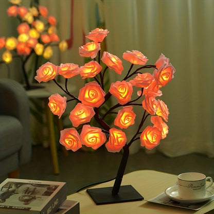 Lampe en forme de rosier
