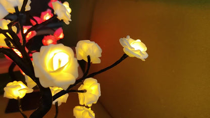 Lampe en forme de rosier