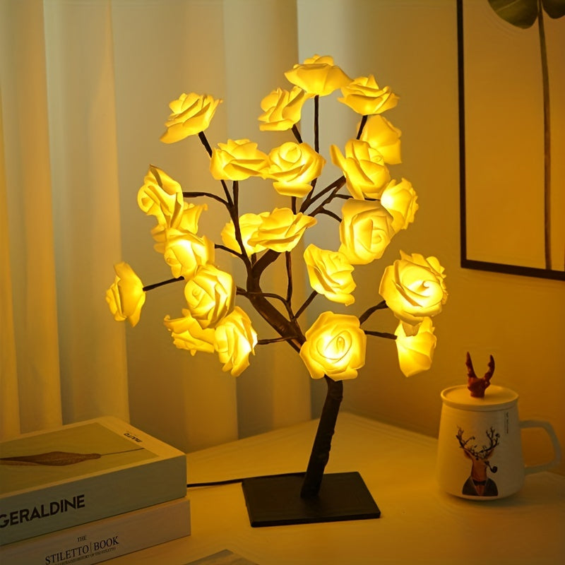 Lampe en forme de rosier