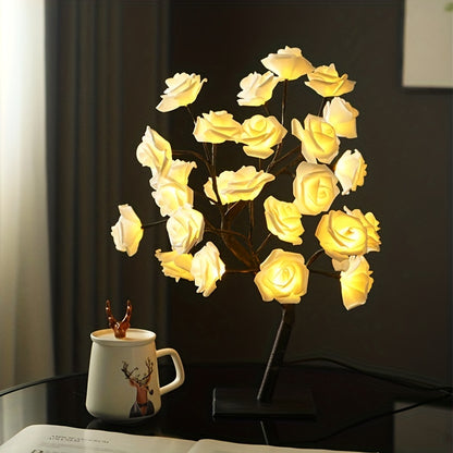 Lampe en forme de rosier