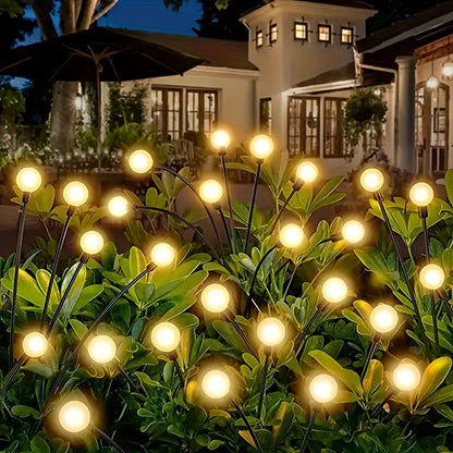 Lot de 6 lampes de jardin solaires en forme de lucioles