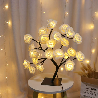Lampe en forme de rosier