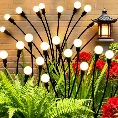 Lot de 6 lampes de jardin solaires en forme de lucioles