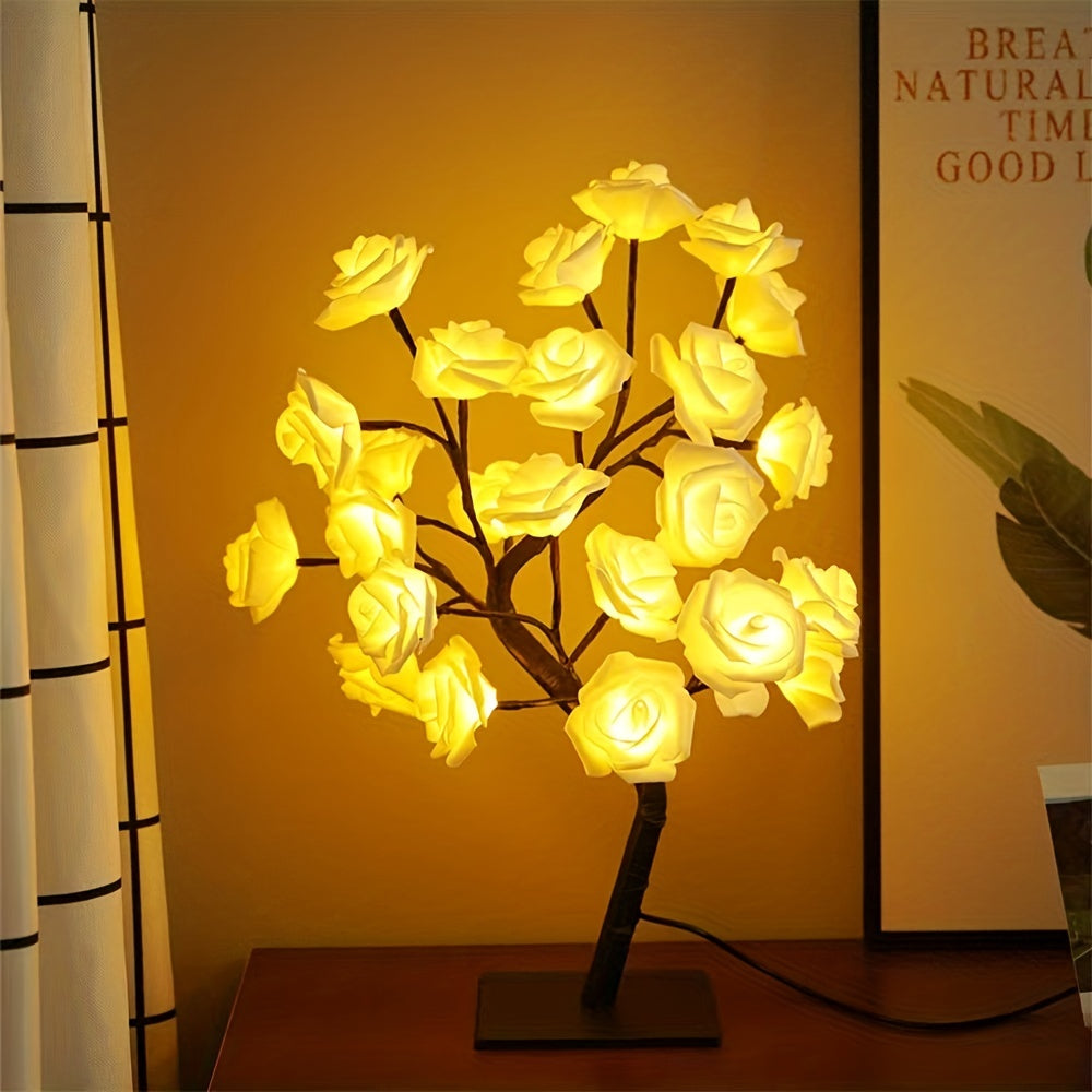 Lampe en forme de rosier