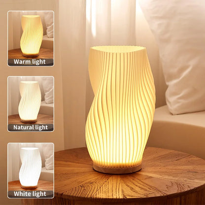 Lampe de Table 3D Plissée LED