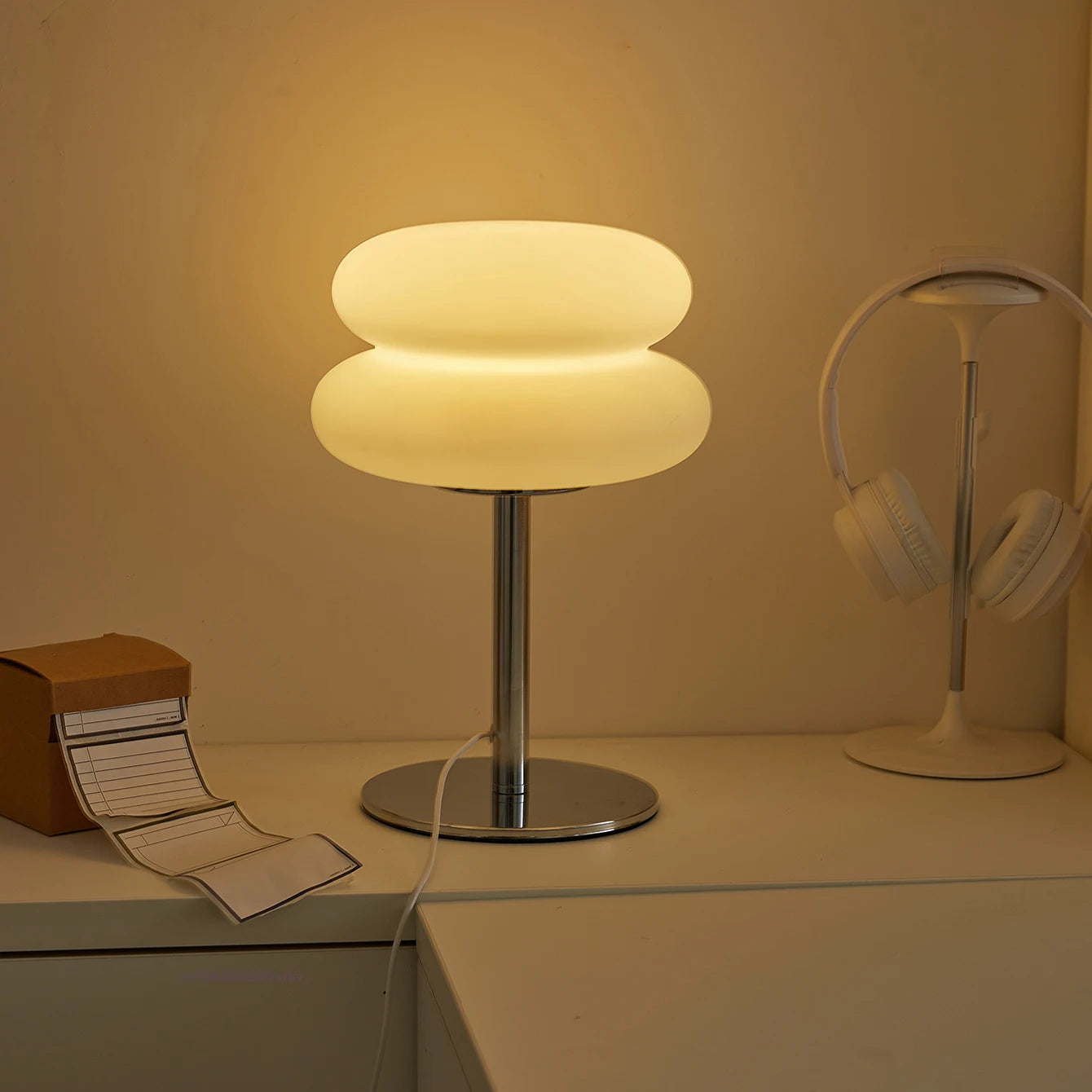 Lampe de Table Crème à Intensité Variable