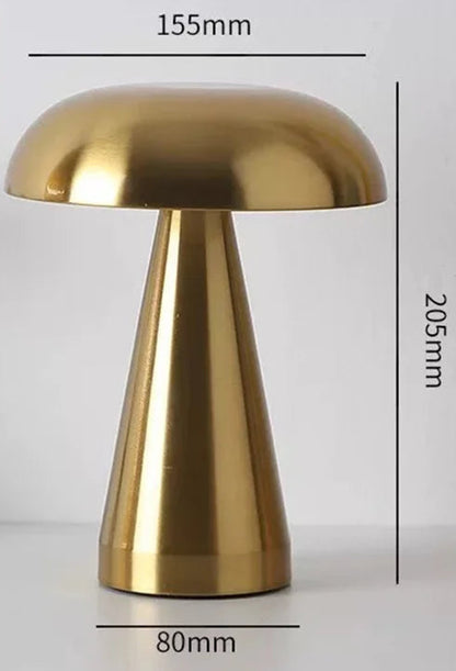 Lampe Champignon Rétro LED Tactile Rechargeable