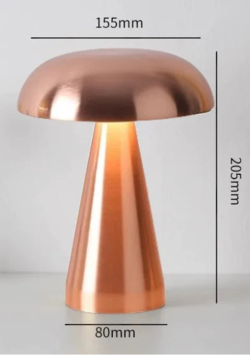 Lampe Champignon Rétro LED Tactile Rechargeable