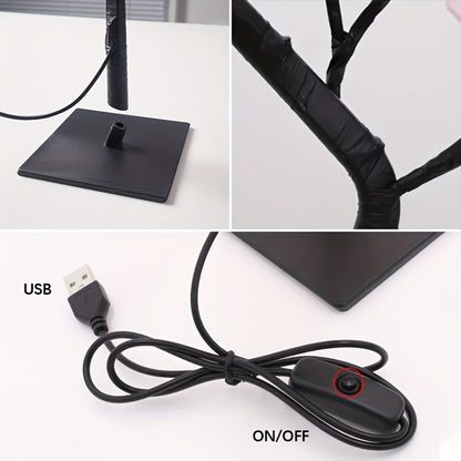 Lampe en forme de rosier