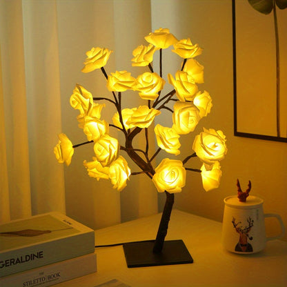 Lampe en forme de rosier