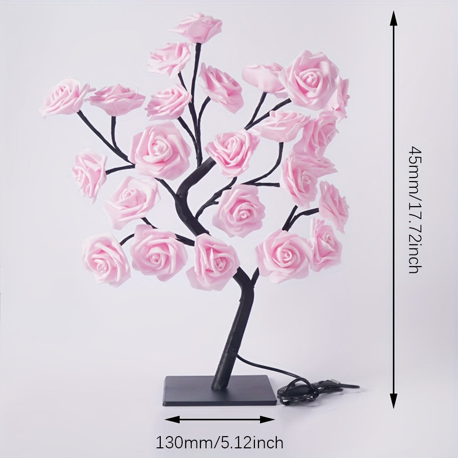 Lampe en forme de rosier