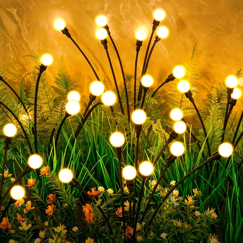 Lot de 6 lampes de jardin solaires en forme de lucioles