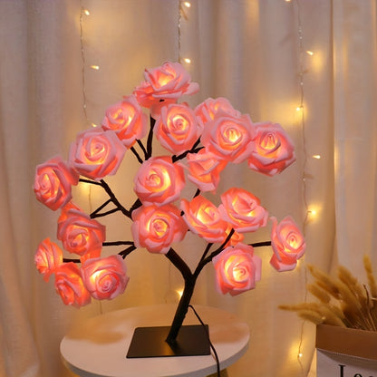 Lampe en forme de rosier