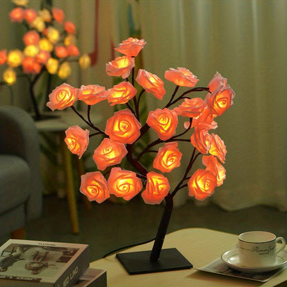Lampe en forme de rosier