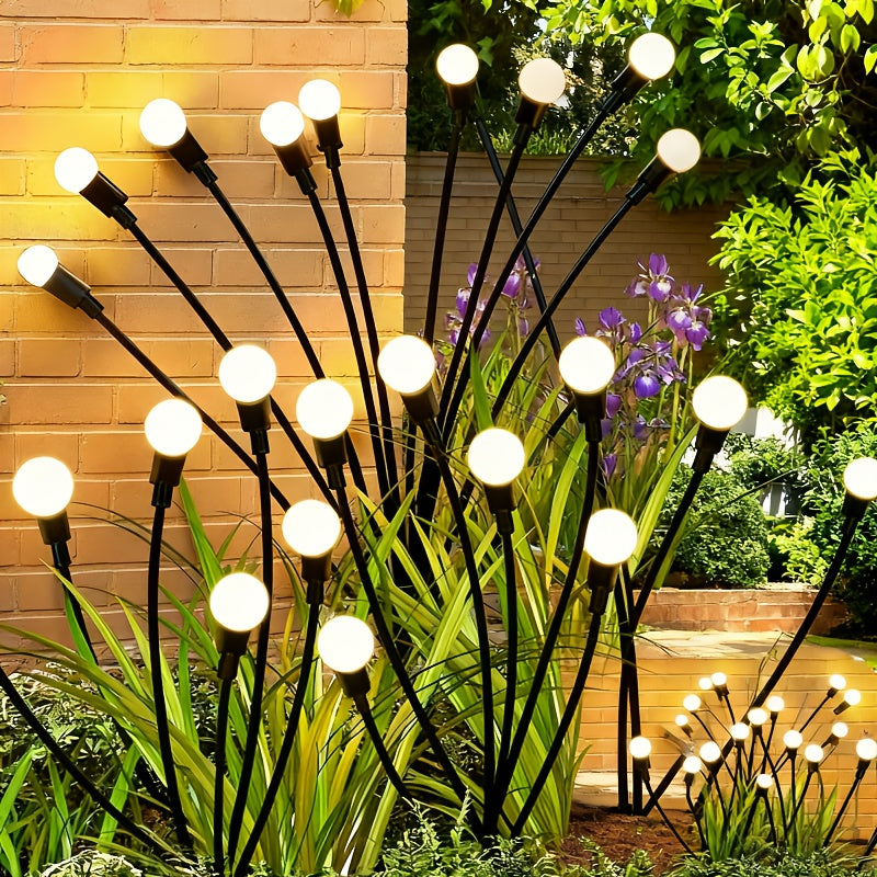 Lot de 6 lampes de jardin solaires en forme de lucioles